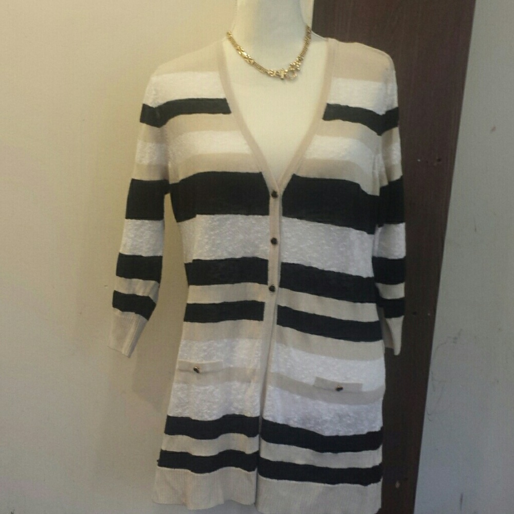 Viriato color block v-neck thin cardigan size M/L